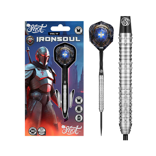 Shot - Future Knights Ironsoul Darts - 90% Tungsten - 23g 24g 25g