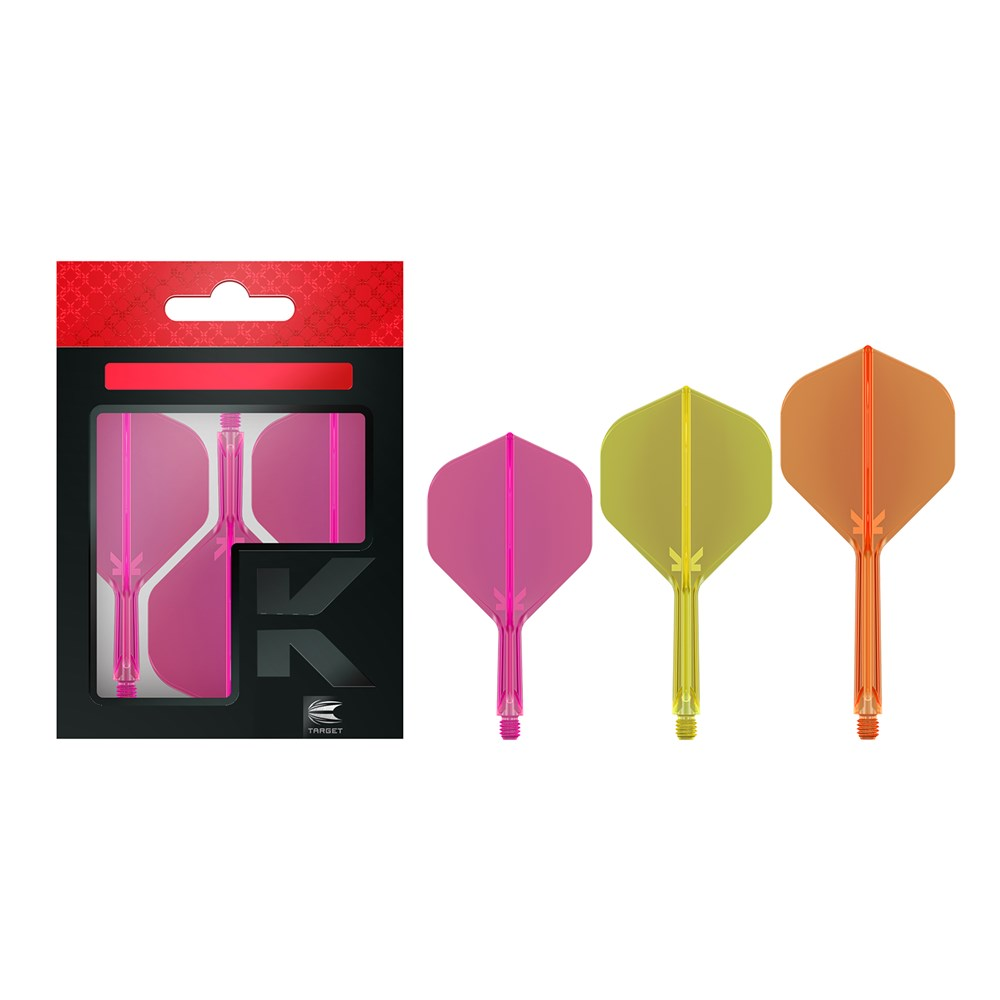 TARGET - K-FLEX NEON All-In-One Moulded Flights NO2 Size All Lengths
