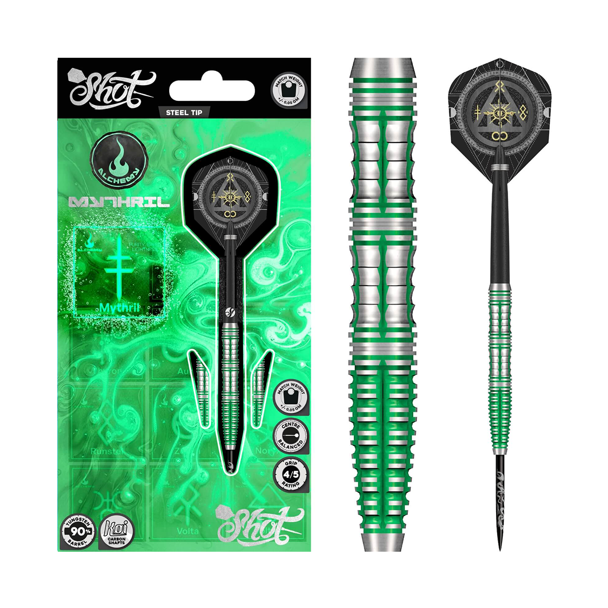 SHOT - ALCHEMY MYTHRIL DARTS - 90% TUNGSTEN - 23G 24G 25G
