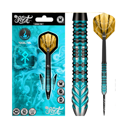 SHOT - ALCHEMY VOLTA DARTS - 90% TUNGSTEN - 23G 24G 25G