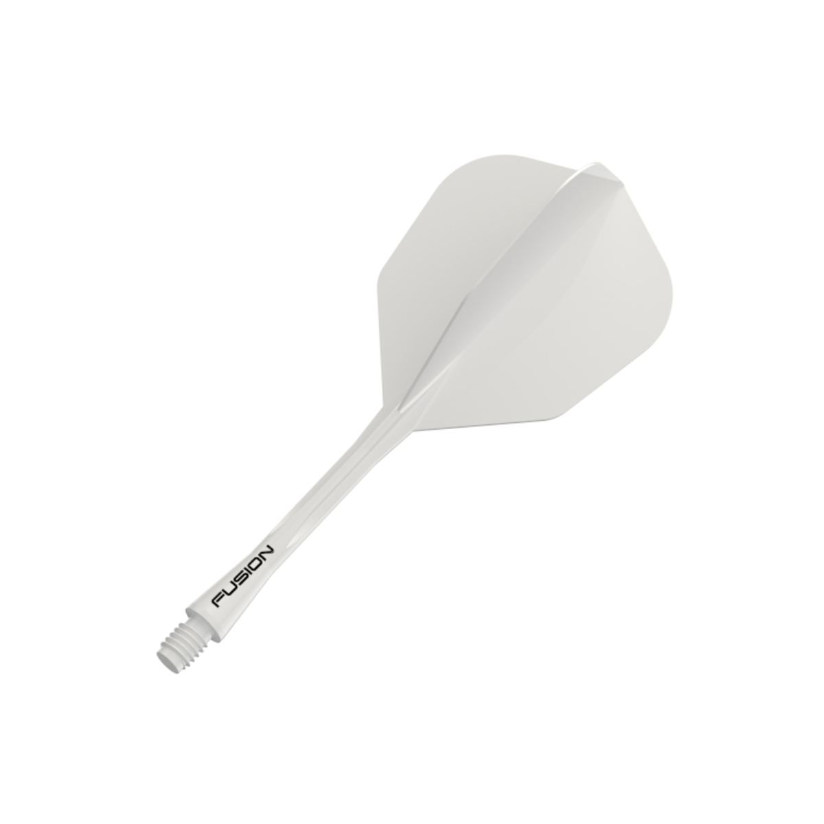 FUSION ARROW SOLID WHITE INTERGRATED FLIGHT & SHAFT
